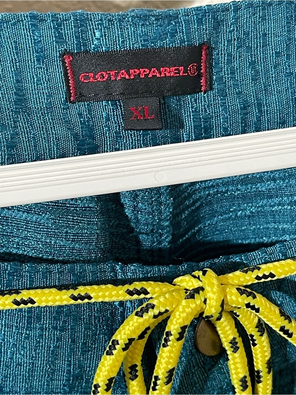 Clotapparel CARPENTER PANTS Men's Teal Drawstring Chinos